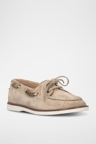 Náuticos de piel Grace 01 - Beige
