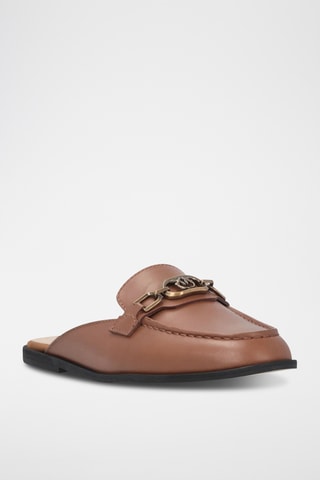 Sandalias de piel Naty 09 - Marrón