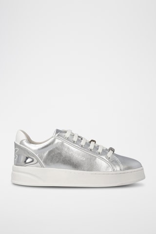 Zapatillas de piel Iris 01 - Plateado