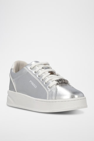 Zapatillas de piel Iris 01 - Plateado