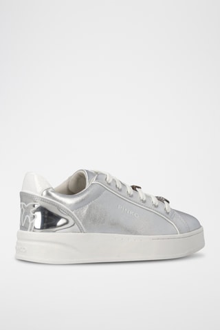 Zapatillas de piel Iris 01 - Plateado
