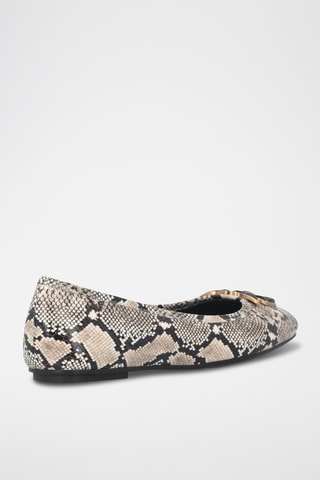 Bailarinas de piel Max 03 - Gris