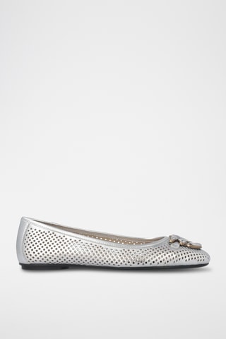 Bailarinas de piel caprina Max 11 - Plateado