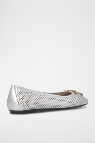 Bailarinas de piel caprina Max 11 - Plateado