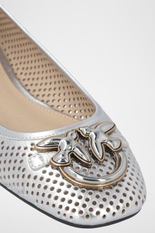 Bailarinas de piel caprina Max 11 - Plateado