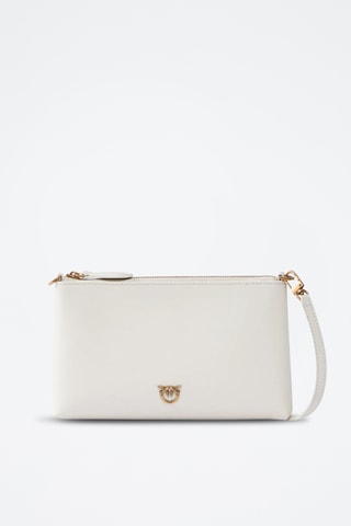 Bolso de mano de piel Love Birds - Blanco