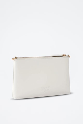 Bolso de mano de piel Love Birds - Blanco