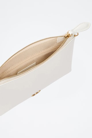 Bolso de mano de piel Love Birds - Blanco