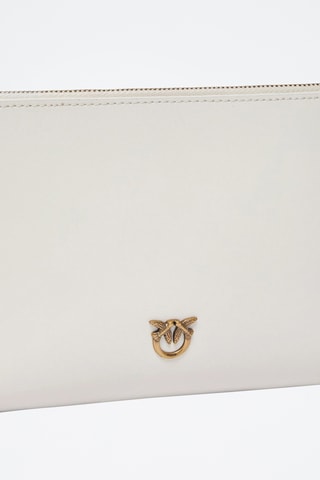 Bolso de mano de piel Love Birds - Blanco