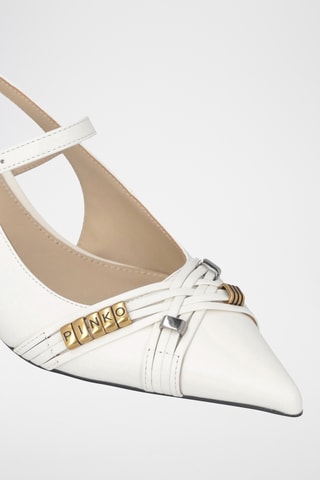 Zapatos de piel de tacón Gloria 18 - Beige
