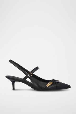 Zapatos de piel de tacón Gloria 18 - Negro