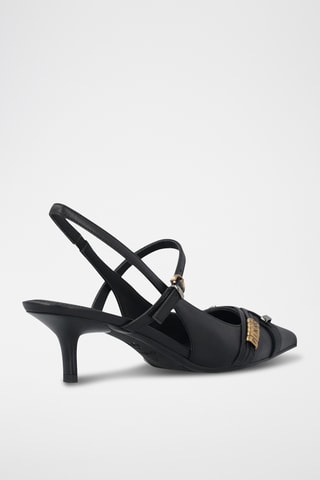 Zapatos de piel de tacón Gloria 18 - Negro