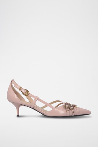 Zapatos con brillo de tacón Gloria 16 - Beige