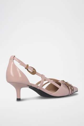 Zapatos con brillo de tacón Gloria 16 - Beige