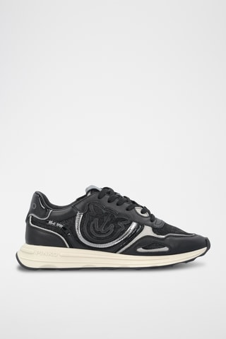 Zapatillas de piel Zoe 18A - Negro