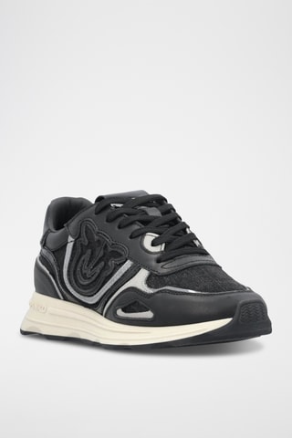 Zapatillas de piel Zoe 18A - Negro