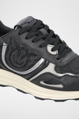 Zapatillas de piel Zoe 18A - Negro