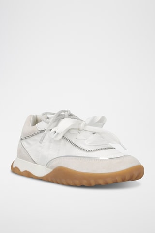 Zapatillas de piel Gea 02 - Blanco