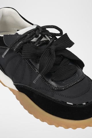 Zapatillas de piel Gea 02 - Negro