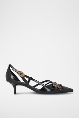 Zapatos con brillo de tacón Gloria 16 - Negro