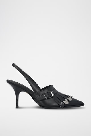 Zapatos de piel de tacón Lady 04 - Negro