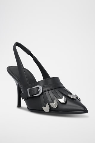 Zapatos de piel de tacón Lady 04 - Negro