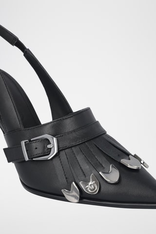 Zapatos de piel de tacón Lady 04 - Negro