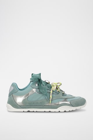 Zapatillas de piel Yulia 01 - Verde