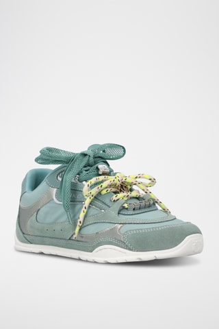 Zapatillas de piel Yulia 01 - Verde