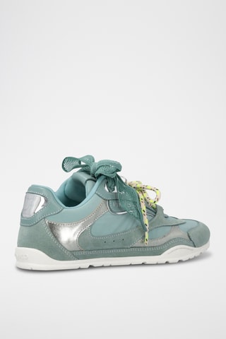 Zapatillas de piel Yulia 01 - Verde