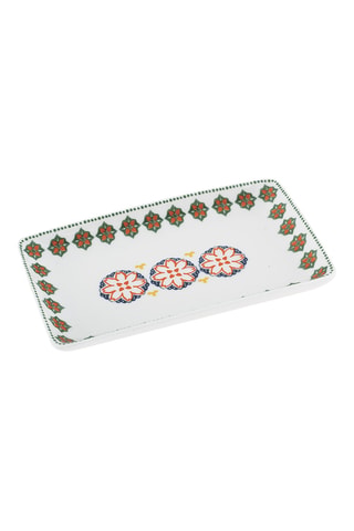 Bandeja de porcelana de New Bone China Gardeny - 19 x 11,5 x 2 cm