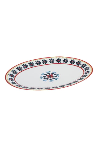 Fuente de porcelana de New Bone China Gardeny - 29,6 x 20,5 x 2 cm