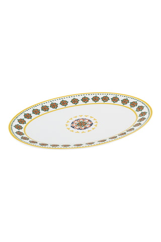 Fuente de porcelana de New Bone China Gardeny - 29,6 x 20,5 x 2 cm