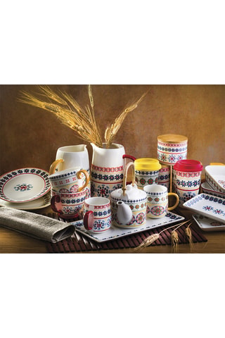 2 tazas de té de New Bone China Gardeny - 25 cl