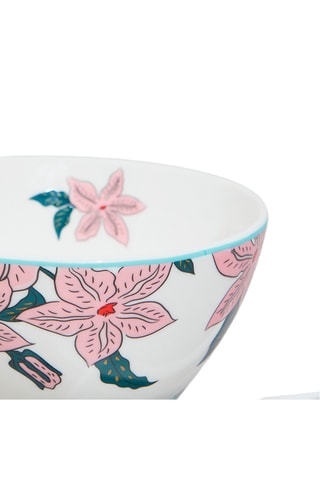 2 boles y 2 cucharas de porcelana Alice