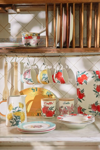 2 boles y 2 cucharas de porcelana Alice