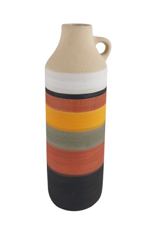 Jarrón de cerámica Mexicana - 25 cm - Beige
