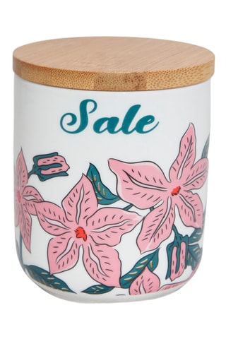 Tarro de sal de porcelana Alice - 600 g