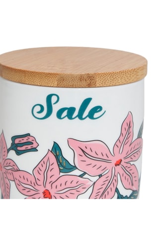 Tarro de sal de porcelana Alice - 600 g