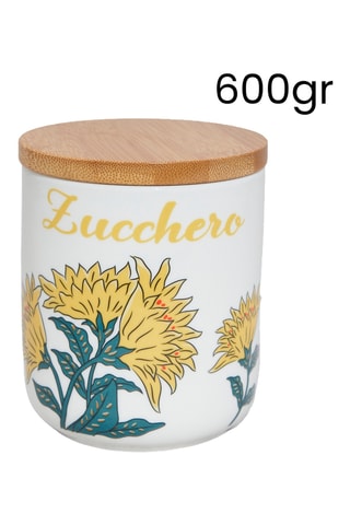 Tarro de azúcar de porcelana Alice - 600 g