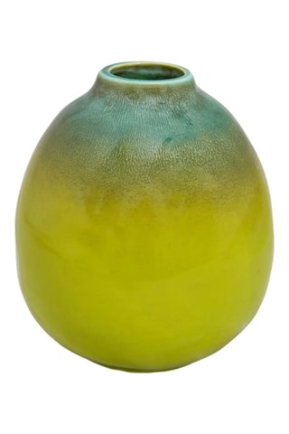 Jarrón de cerámica Argentario - 16,5 cm - Verde