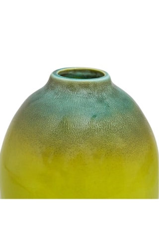 Jarrón de cerámica Argentario - 16,5 cm - Verde