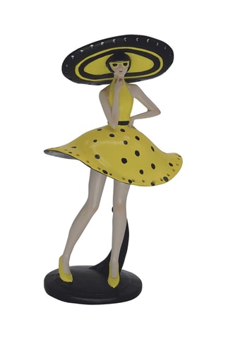 Estatua Dolls - 18 x 12 x 31,5 cm - Amarillo