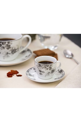 Juego de café de porcelana Foliage - 6 personas