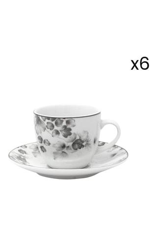 Juego de café de porcelana Foliage - 6 personas
