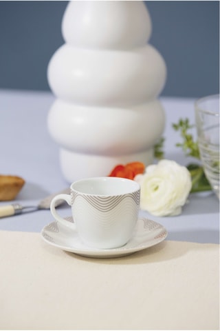 Juego de café de porcelana Lago - 6 personas