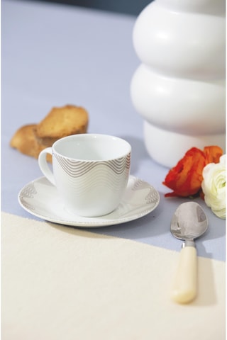 Juego de café de porcelana Lago - 6 personas
