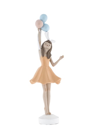 Estatua Dolls - 13,8 x 43 x 13,5 cm - Naranja