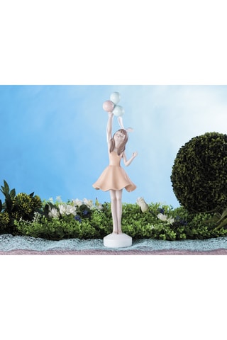 Estatua Dolls - 13,8 x 43 x 13,5 cm - Naranja