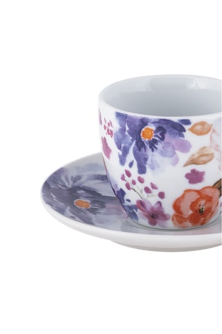 Juego de café de porcelana Peonia - 6 personas